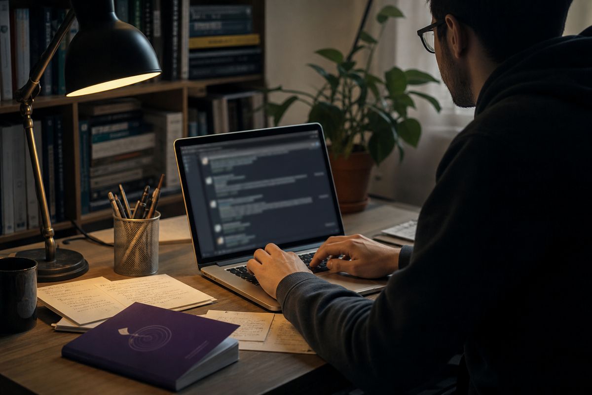 person researching onion links on Reddit