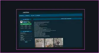 Marketplace interface featuring product listings.